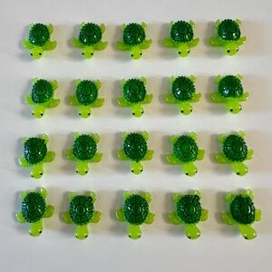 20 pcs Sea Turtle Green Shell Tortoise Charm Charms Slime Cabochon Flatback